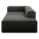 EMBA LUXURY- Logo Relaxing Corner Sofa Anthracite