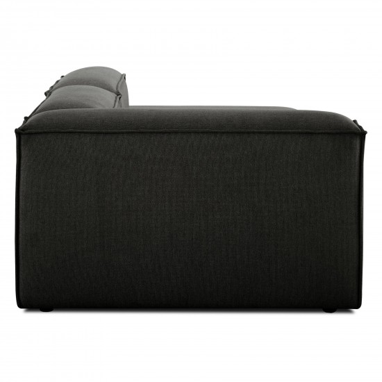 EMBA LUXURY- Logo Relaxing Corner Sofa Anthracite