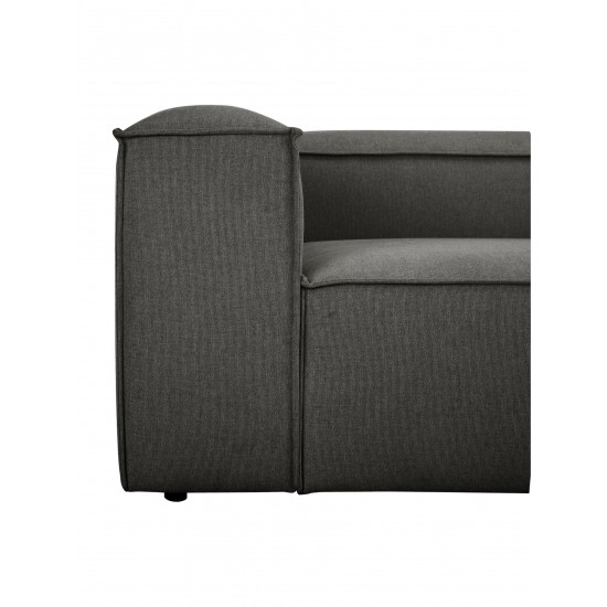 EMBA LUXURY- Logo Relaxing Corner Sofa Anthracite