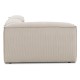 EMBA LUXURY- Logo Relaxing Corner Sofa Beige Striped