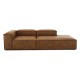 EMBA LUXURY- Logo Recreation Corner Sofa Brown