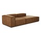 EMBA LUXURY- Logo Recreation Corner Sofa Brown