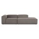 EMBA LUXURY- Logo Relaxing Corner Sofa Brown Striped