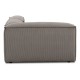 EMBA LUXURY- Logo Relaxing Corner Sofa Brown Striped