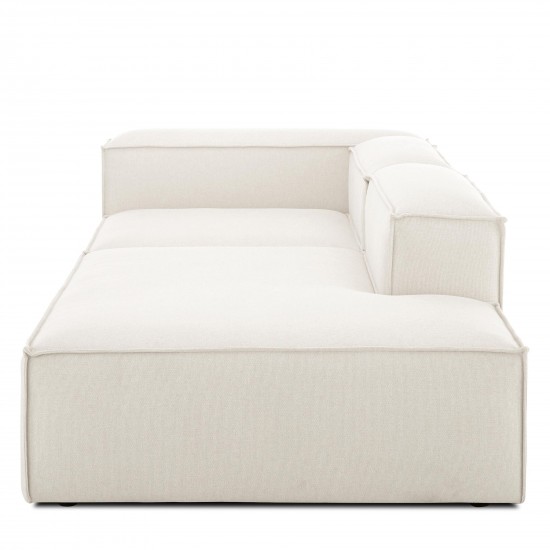 EMBA LUXURY- Logo Recreation Corner Sofa Cream