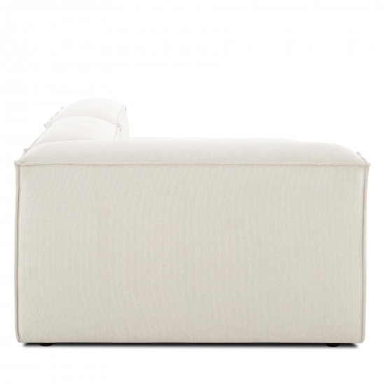 EMBA LUXURY- Logo Recreation Corner Sofa Cream