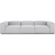 EMBA LUXURY- Logo Four-Seat Sofa Light Gray