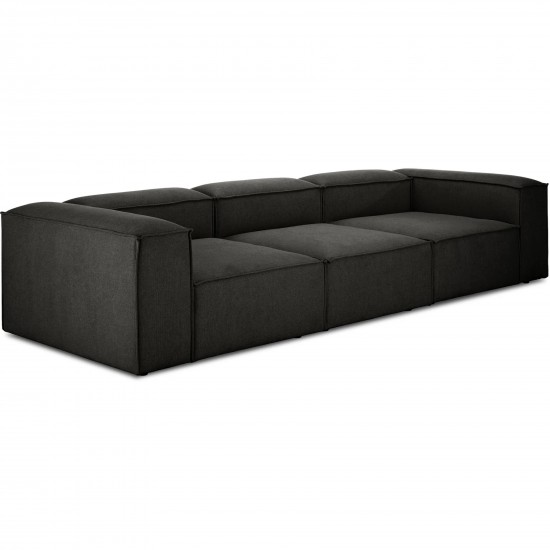 EMBA LUXURY- Logo Four-Seat Sofa Anthracite