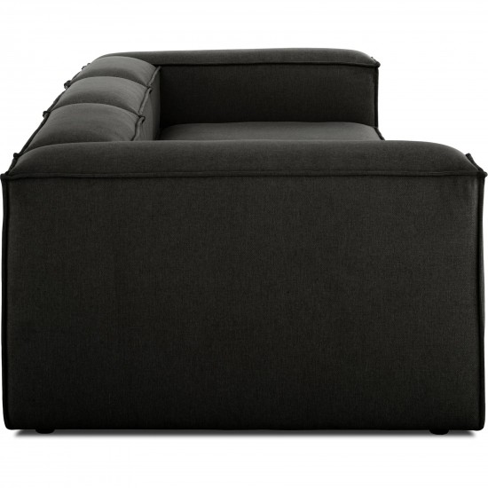 EMBA LUXURY- Logo Four-Seat Sofa Anthracite