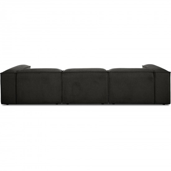 EMBA LUXURY- Logo Four-Seat Sofa Anthracite