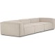 EMBA LUXURY- Logo Four-Seat Sofa Beige Striped