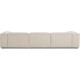 EMBA LUXURY- Logo Four-Seat Sofa Beige Striped