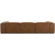 EMBA LUXURY- Logo Four-Seat Sofa Brown