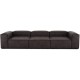 EMBA LUXURY- Logo Four-Seat Sofa Dark Gray