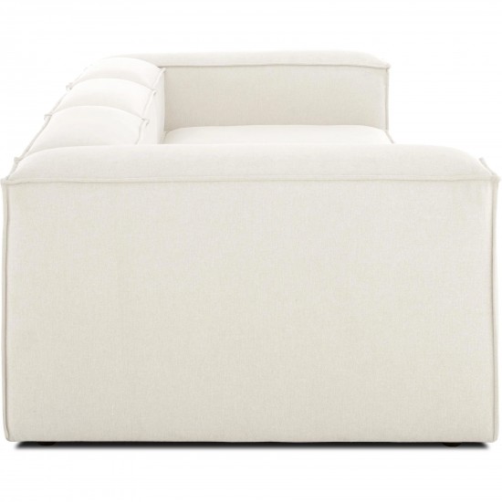 EMBA LUXURY- Logo Four-Seat Sofa Cream