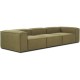 EMBA LUXURY- Logo Four-Seat Sofa Green