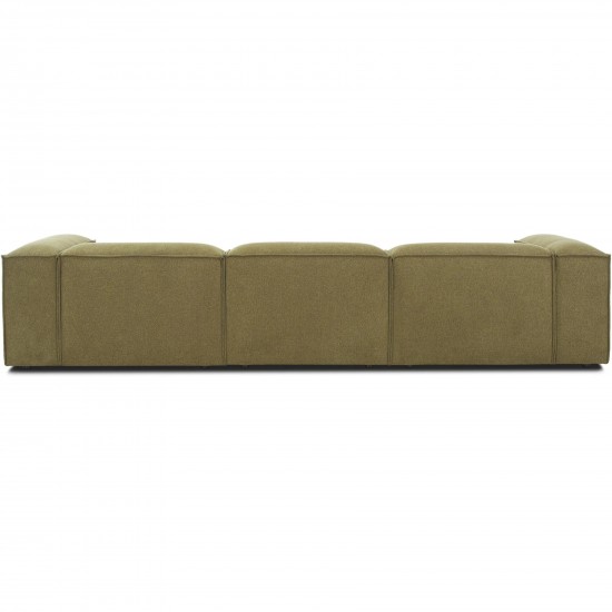 EMBA LUXURY- Logo Four-Seat Sofa Green