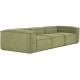 EMBA LUXURY- Logo Four-Seat Sofa Green Striped