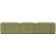 EMBA LUXURY- Logo Four-Seat Sofa Green Striped