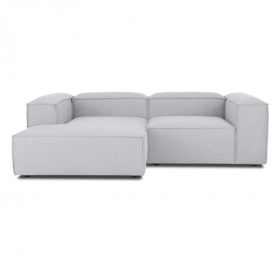 EMBA LUXURY- Logo Corner Sofa Gray