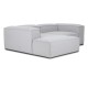 EMBA LUXURY- Logo Corner Sofa Gray