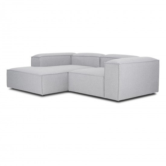 EMBA LUXURY- Logo Corner Sofa Gray