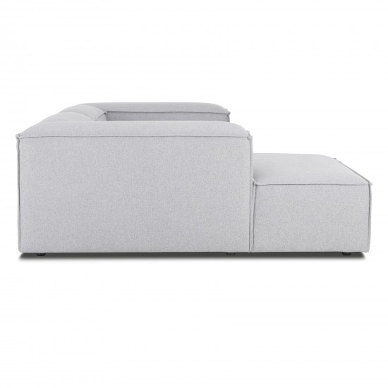 EMBA LUXURY- Logo Corner Sofa Gray