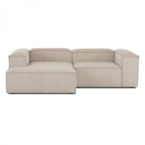 EMBA LUXURY- Logo Corner Sofa Beige