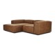 EMBA LUXURY- Logo Corner Sofa Brown