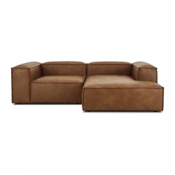 EMBA LUXURY- Logo Corner Sofa Brown