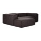 EMBA LUXURY- Logo Corner Sofa Dark Gray