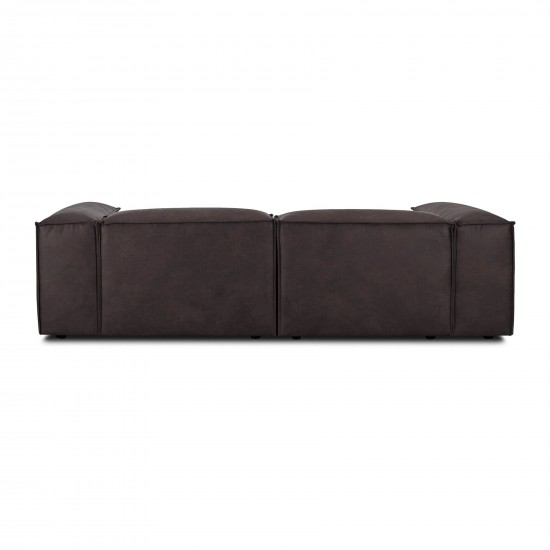 EMBA LUXURY- Logo Corner Sofa Dark Gray