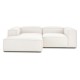 EMBA LUXURY- Logo Corner Sofa Cream