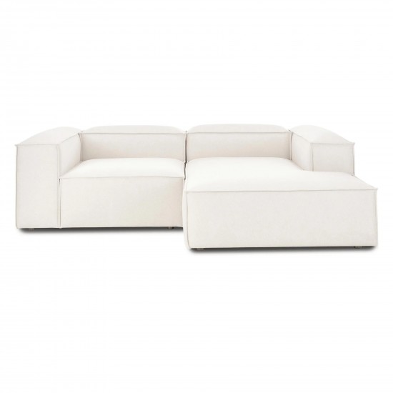 EMBA LUXURY- Logo Corner Sofa Cream