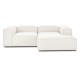 EMBA LUXURY- Logo Corner Sofa Cream