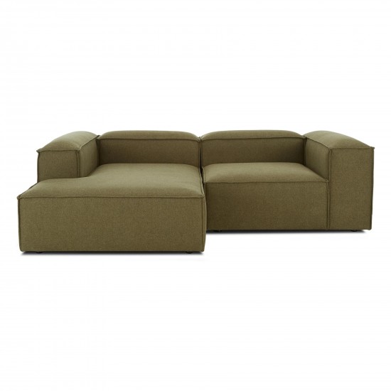 EMBA LUXURY- Logo Corner Sofa Green