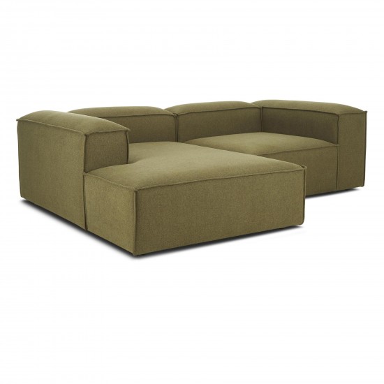 EMBA LUXURY- Logo Corner Sofa Green