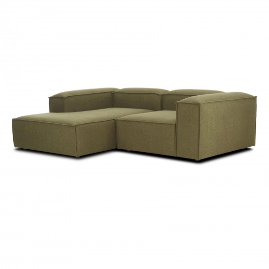 EMBA LUXURY- Logo Corner Sofa Green