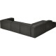 EMBA LUXURY- Logo Large corner Sofa Anthracite