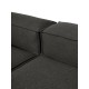 EMBA LUXURY- Logo Large corner Sofa Anthracite