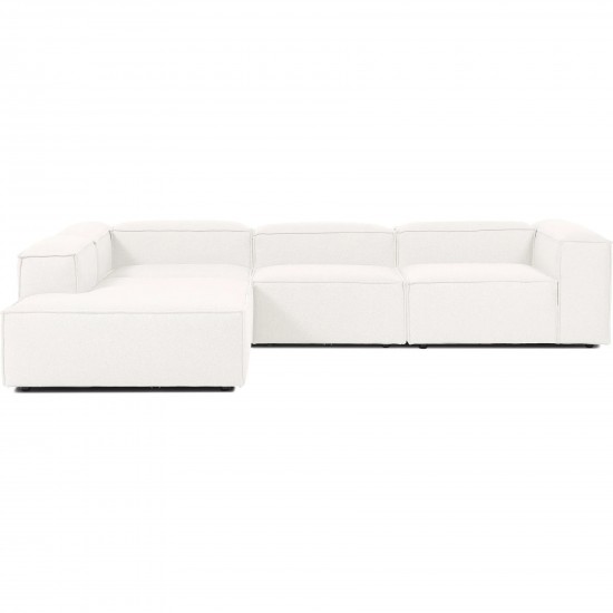 EMBA LUXURY- Logo Large Corner sofa Cream