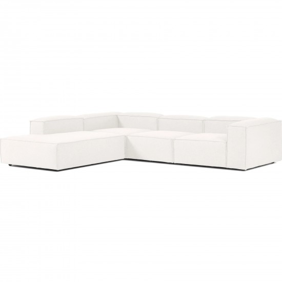 EMBA LUXURY- Logo Large Corner sofa Cream