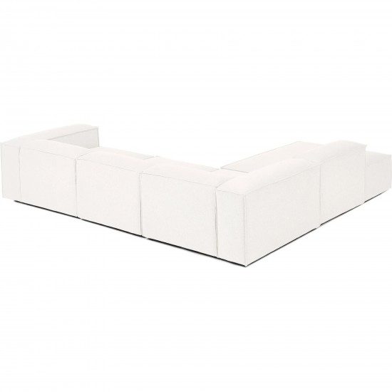 EMBA LUXURY- Logo Large Corner sofa Cream