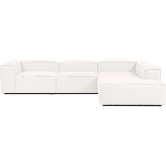 EMBA LUXURY- Logo Large Corner sofa Cream