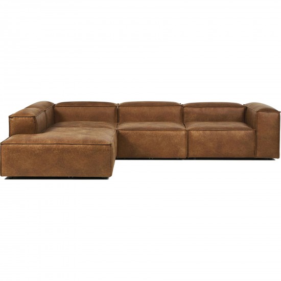 EMBA LUXURY- Large Corner Sofa Brown