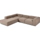 EMBA LUXURY- Logo Large Corner Sofa Cappuccino