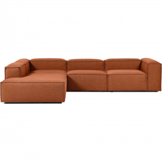 EMBA LUXURY- Large Corner Sofa Orange