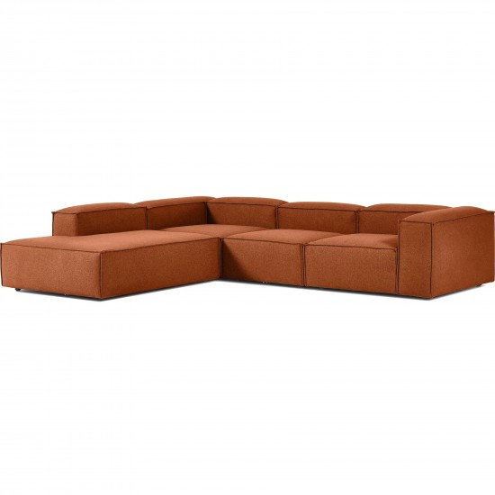 EMBA LUXURY- Large Corner Sofa Orange