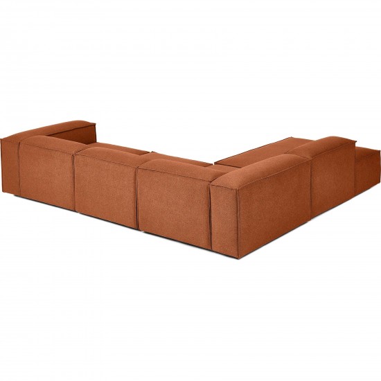 EMBA LUXURY- Large Corner Sofa Orange