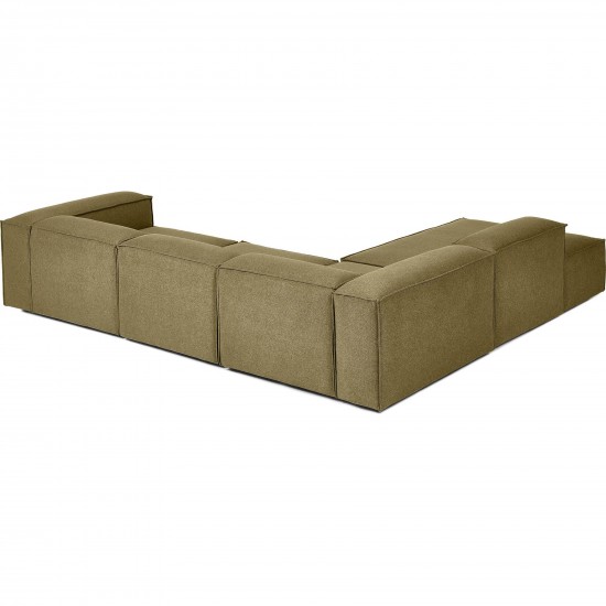 EMBA LUXURY- Logo Large Corner Sofa Green